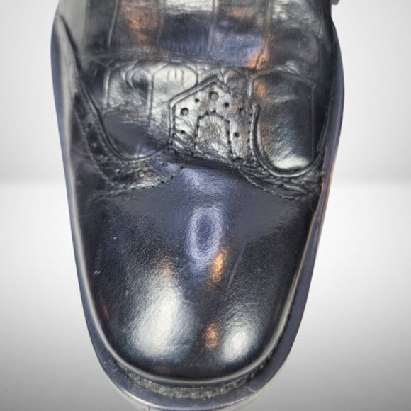 Georgio Armani Men's Derby Croco Leather Shoes - Size: 42 - Picture 10 of 14